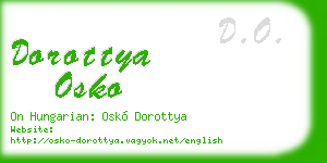 dorottya osko business card